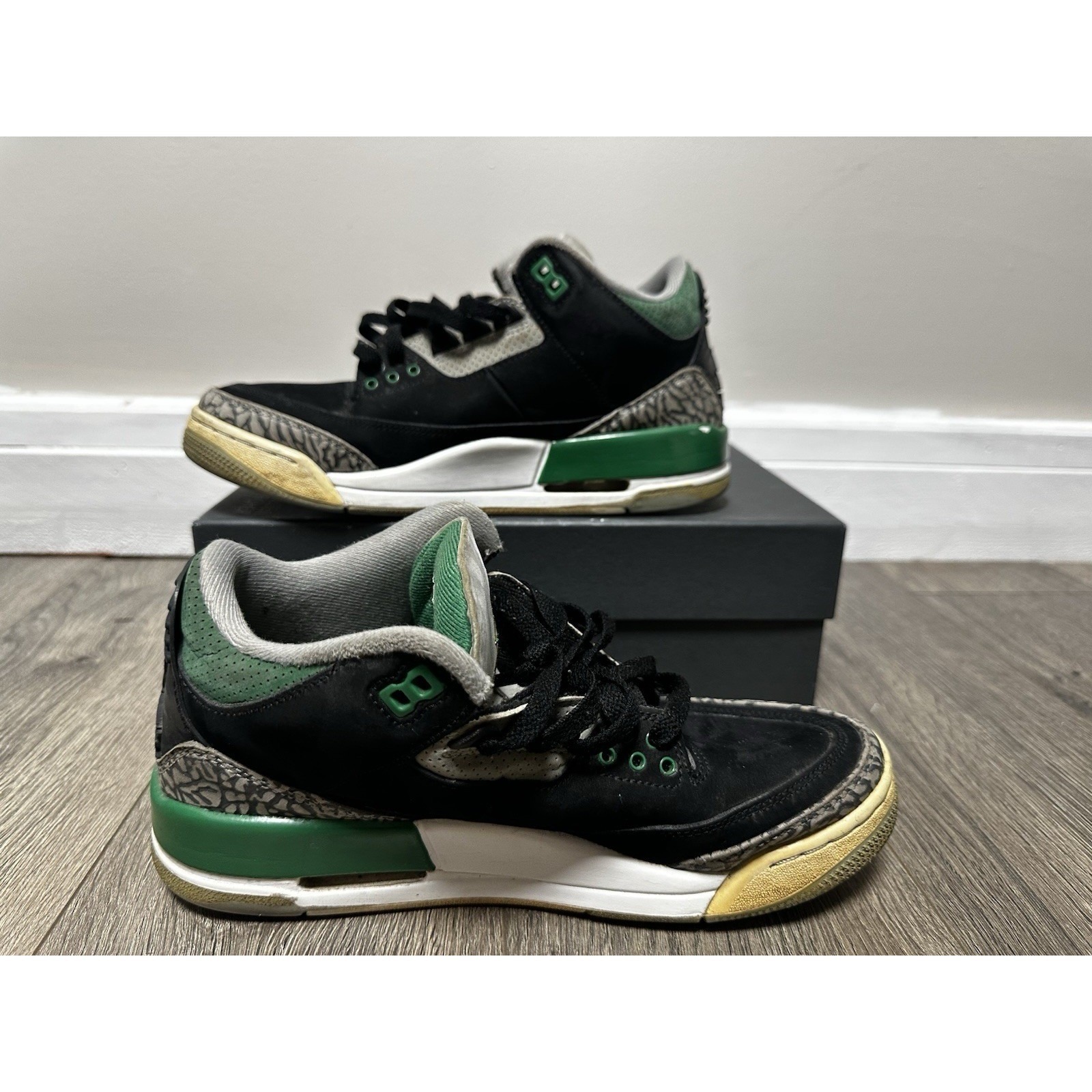 Air Jordan 3 Retro Se Gs Pine Green Black Men's Size 7.5 Us Ct8532 020